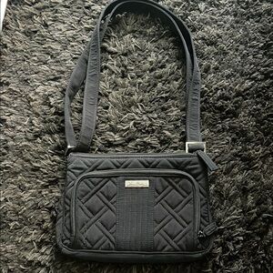 Vera Bradley Black Quilted Crossbody Bag